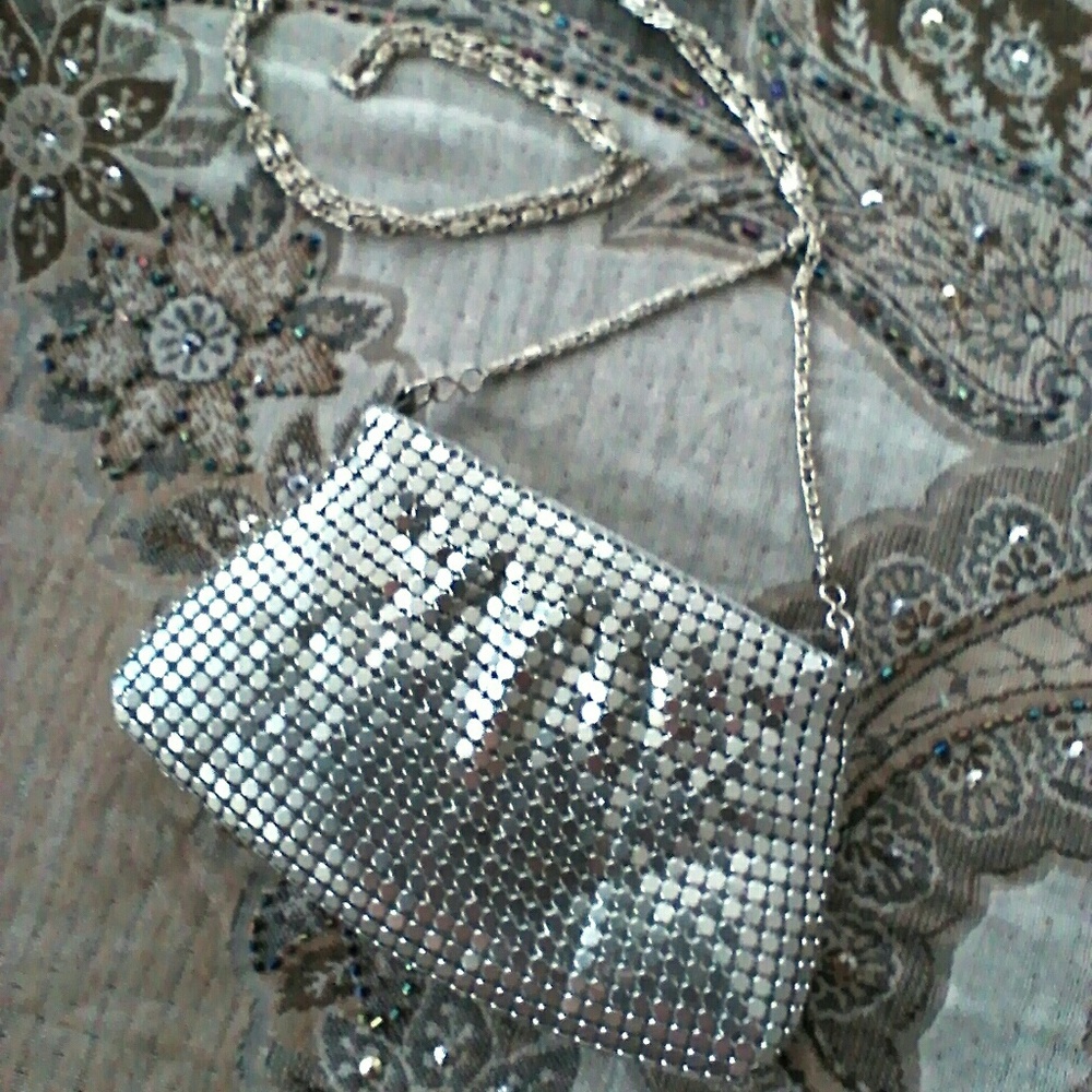 Silver Metal Mesh Special Occasion Sm  Purse